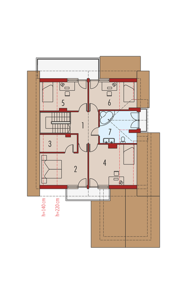 Poddasze projektu Wioletta G1