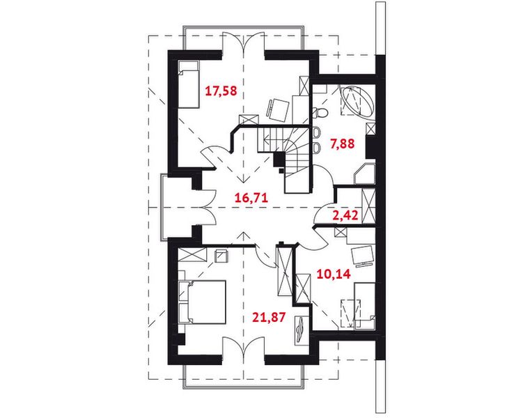 Poddasze projektu Madera