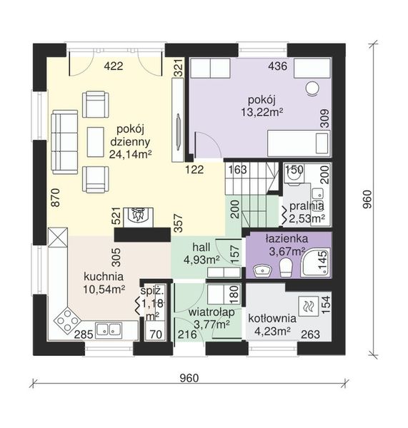 Parter projektu Dom przy Cyprysowej 44
