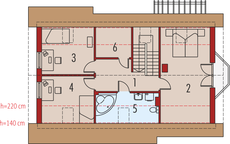 Poddasze projektu Ben G1