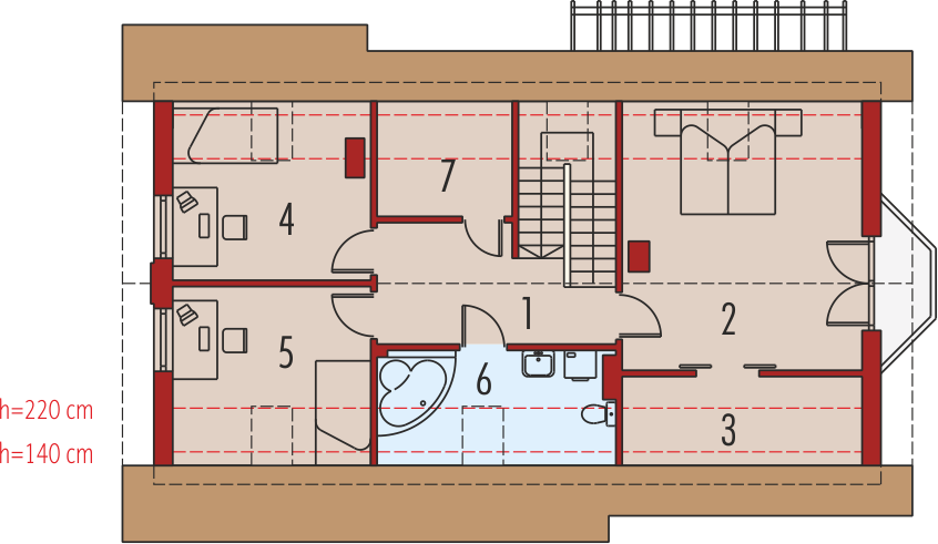 Poddasze projektu Ben II G1