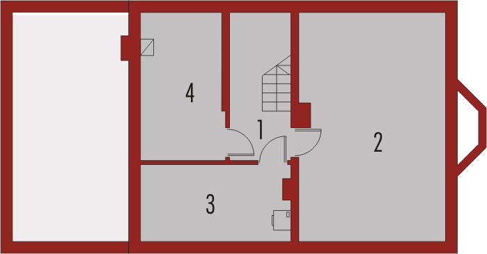 Piwnica projektu Ben II G1 (z piwnicą)