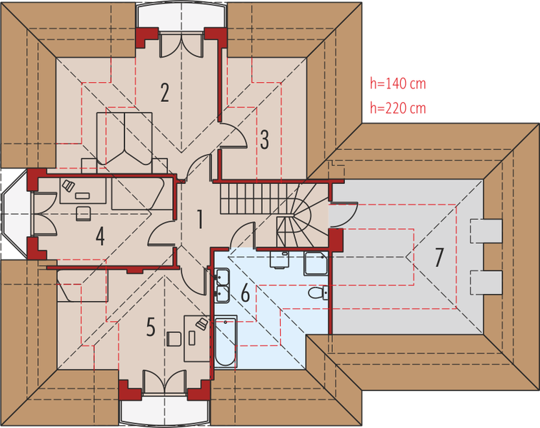 Poddasze projektu Henry G1