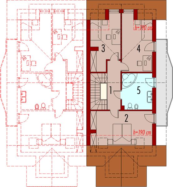 Poddasze projektu Zula (bliźniak)