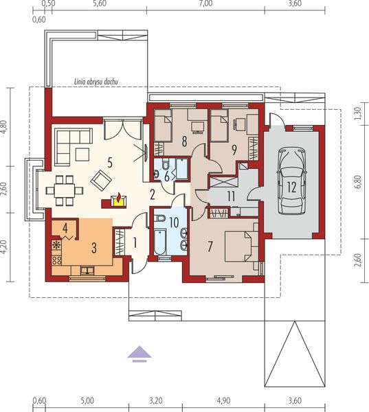 Parter projektu Franczi II G1 (wersja B) economic