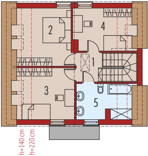 Poddasze projektu Adriana II
