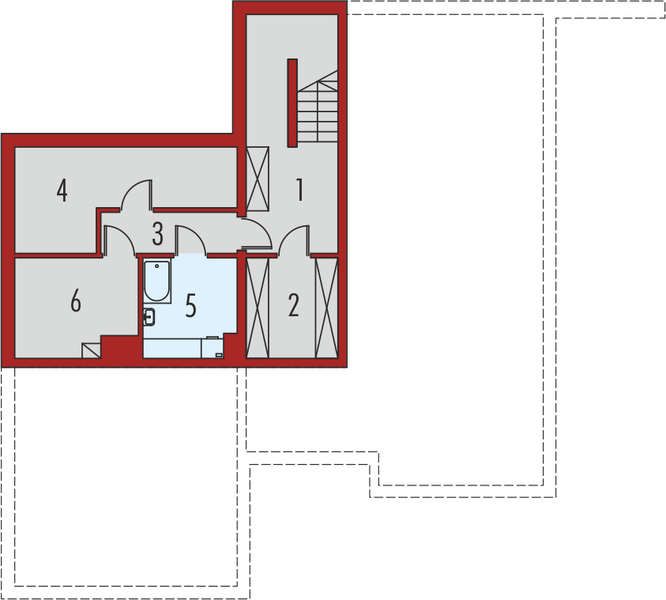 Piwnica projektu Nati G2 (z piwnicą)