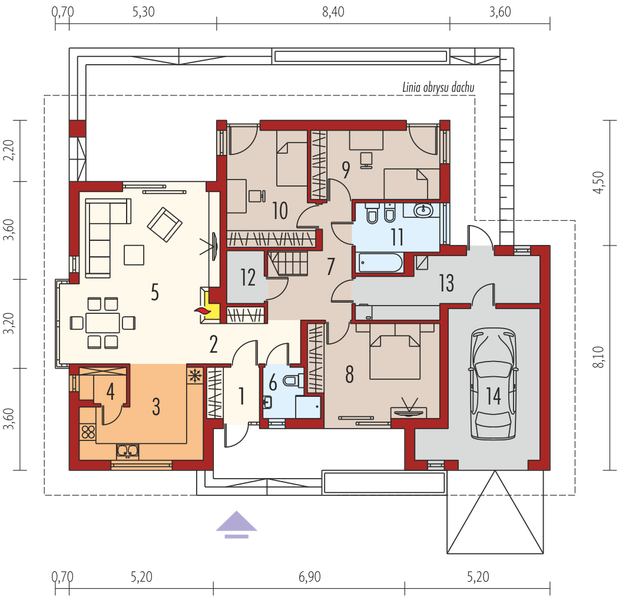 Parter projektu Flori III G1 (wersja A) economic