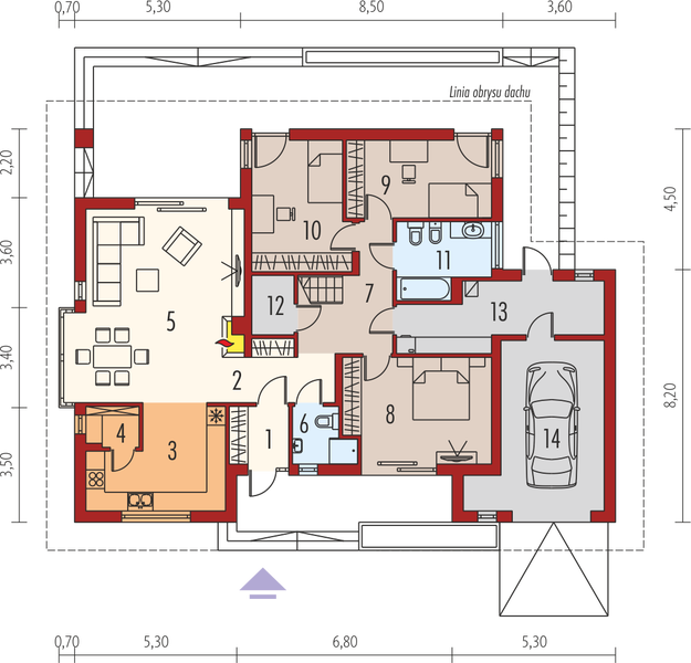 Parter projektu Flori III G1 (wersja B)