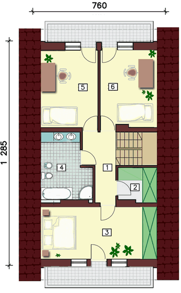 Poddasze projektu Agora Zielona 77