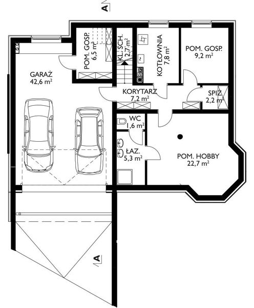 Piwnica projektu Kaprys Polo (1484)