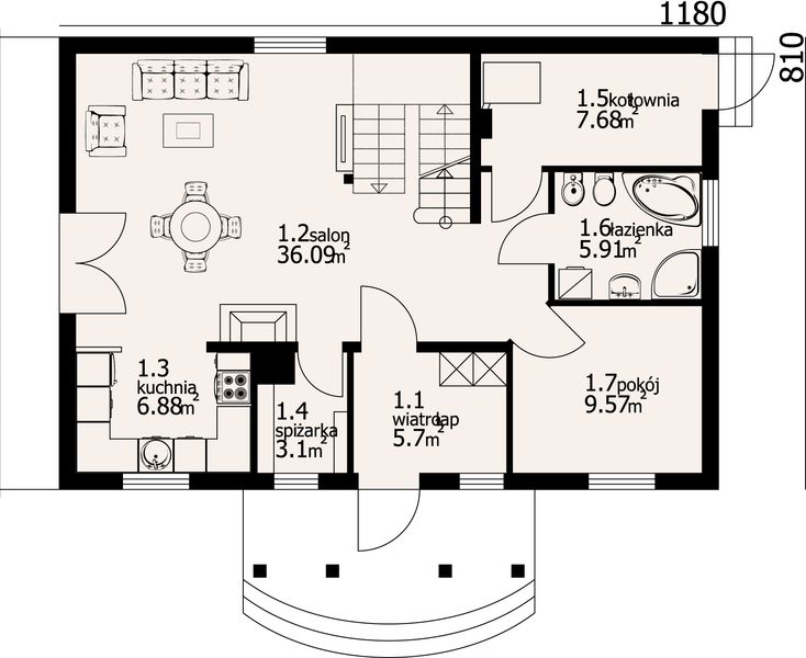 Parter projektu Jurgów średni 33 dws