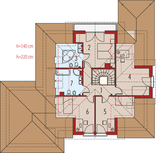 Poddasze projektu Naomi G2