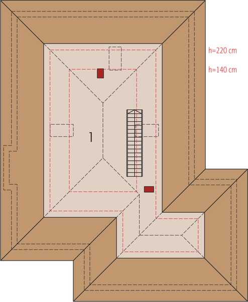 Poddasze projektu Glen III G2