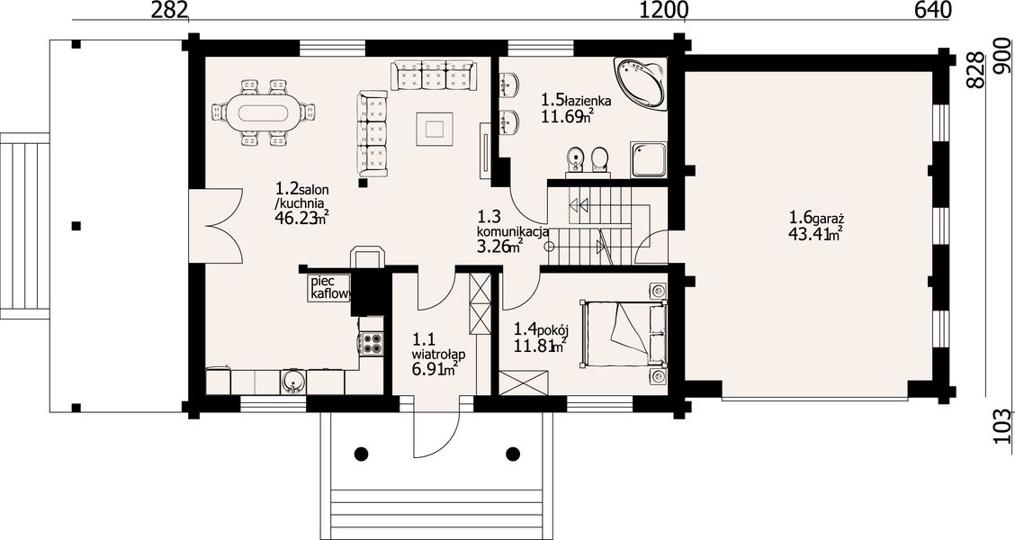 Parter projektu Chmielniki małe dw 29