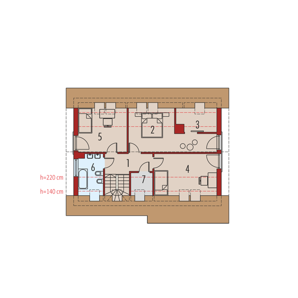 Poddasze projektu Tolek II G1