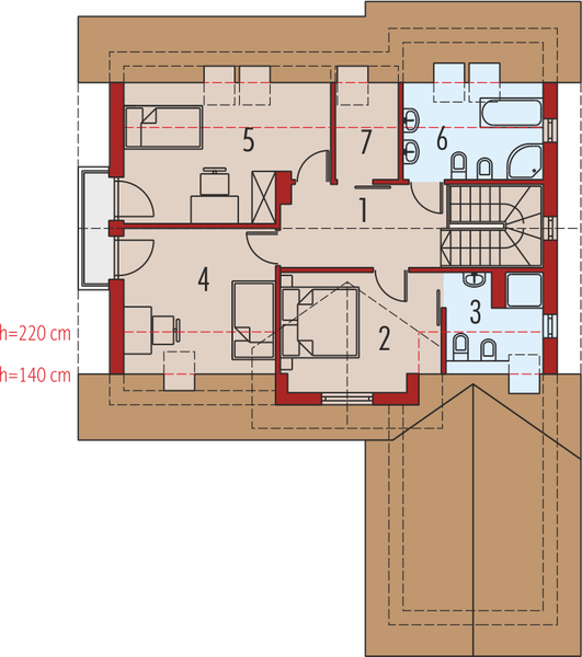 Poddasze projektu Kalina G1 (nowa)