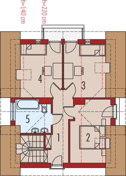 Poddasze projektu Julek II G1
