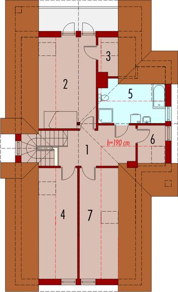 Poddasze projektu Kaja II