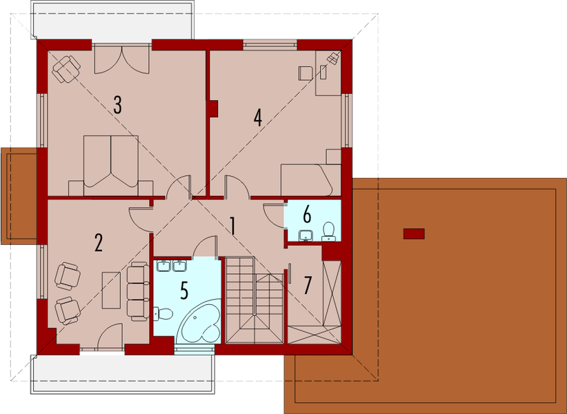 Piętro 1 projektu Dao G2