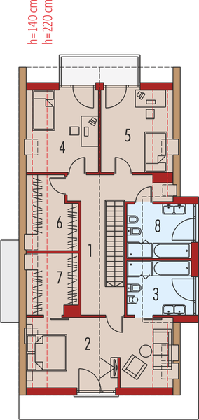 Poddasze projektu Bruno G1