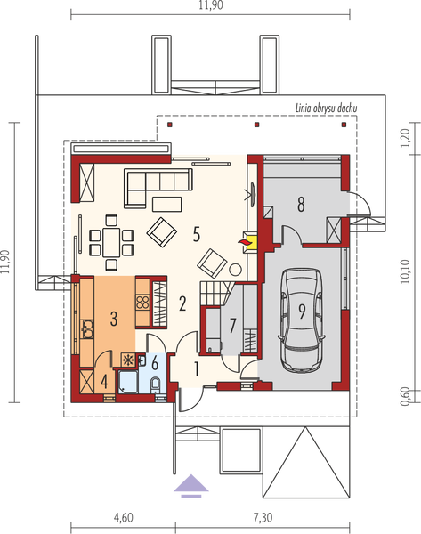 Parter projektu Alba G1 bianco