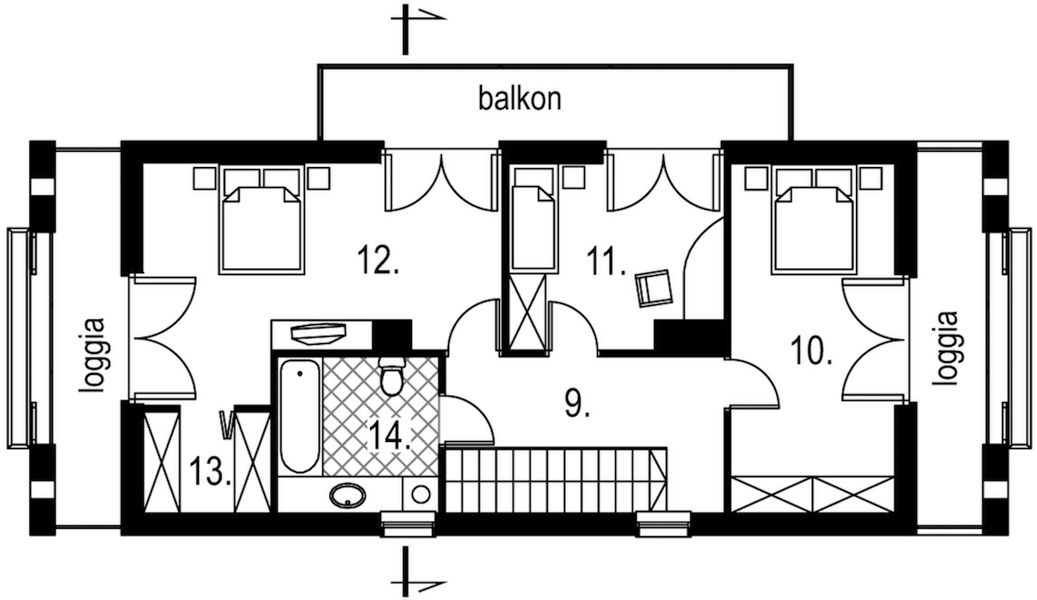 Piętro 1 projektu Horn