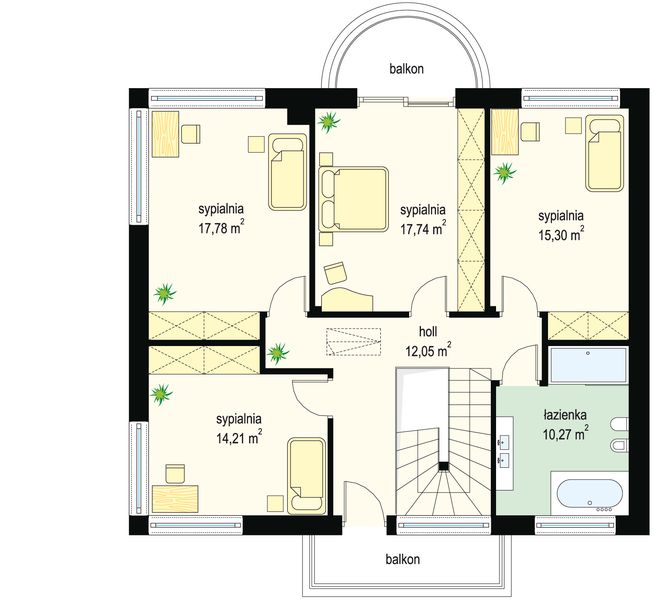 Piętro 1 projektu Szafir
