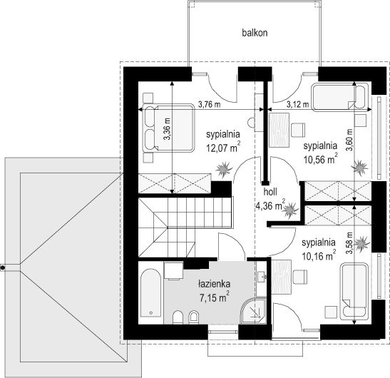 Poddasze projektu Oszczędny 2