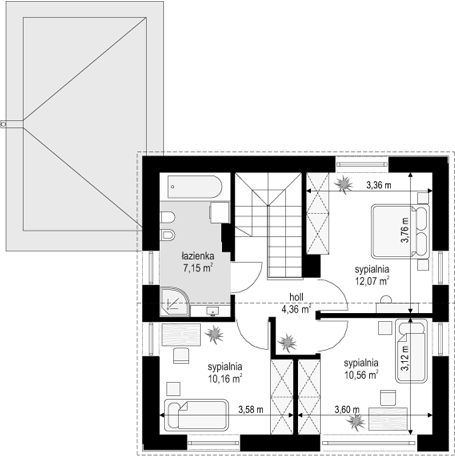 Poddasze projektu Oszczędny