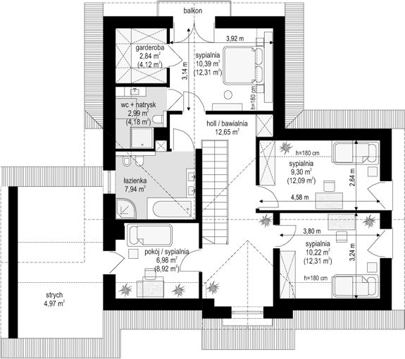 Poddasze projektu Lucky