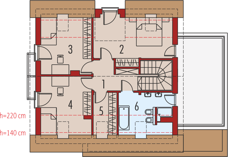 Poddasze projektu Mati II G1