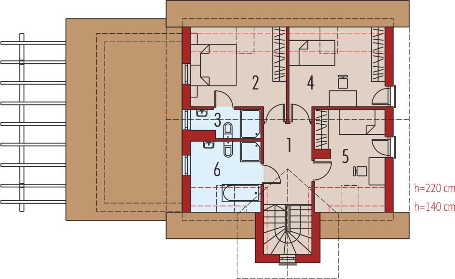 Poddasze projektu Sebastian G1