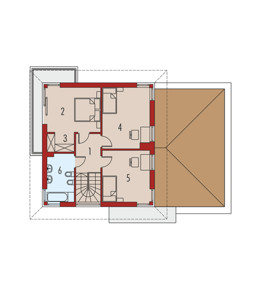 Piętro 1 projektu Rodrigo II G1