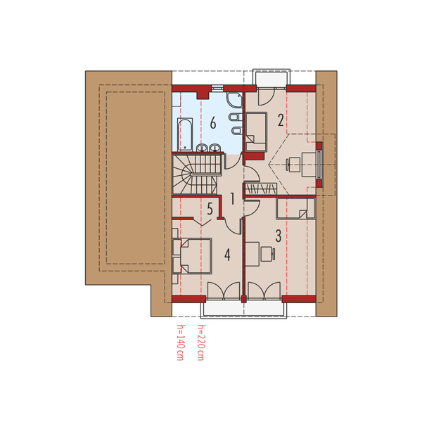 Poddasze projektu Remek G1