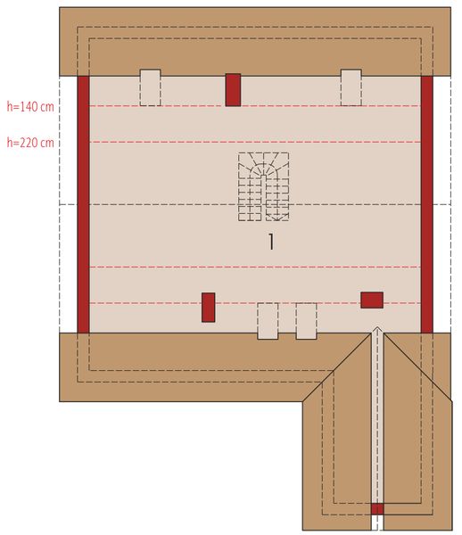 Poddasze projektu Klementynka II G1
