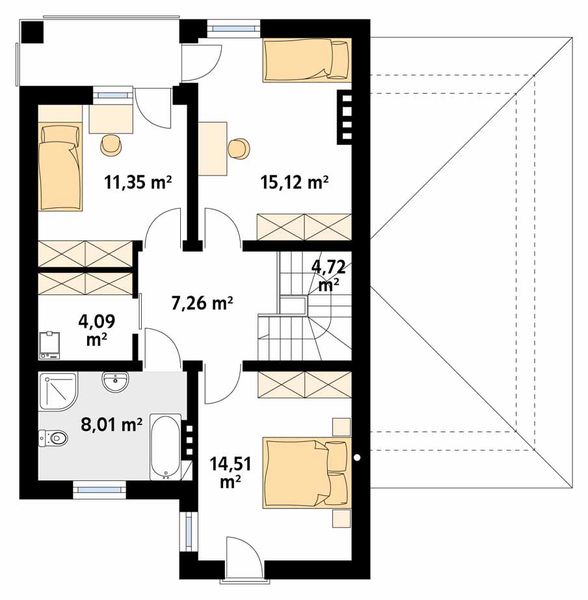 Piętro 1 projektu Pinia 2