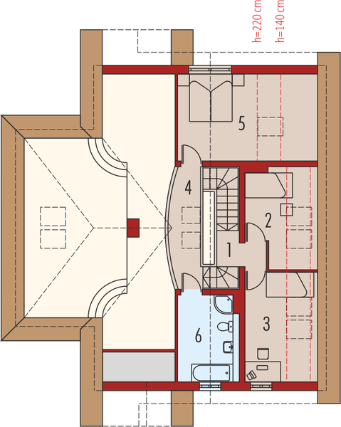 Poddasze projektu Ksenia G1