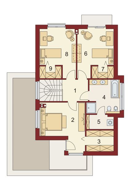 Piętro 1 projektu Demeter PS