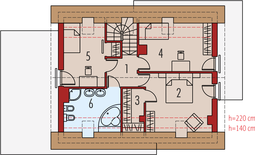 Poddasze projektu Ernest G1