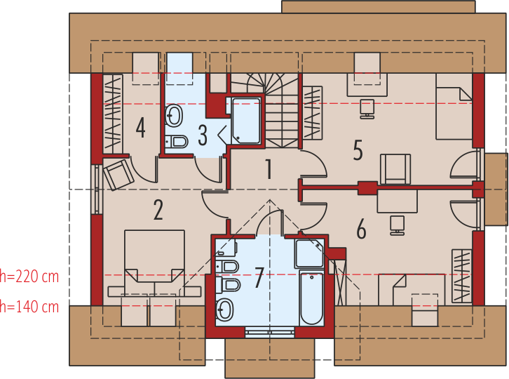 Poddasze projektu Arizona II G1