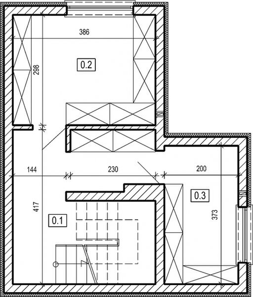 Piwnica projektu DN 021h z podpiwniczeniem