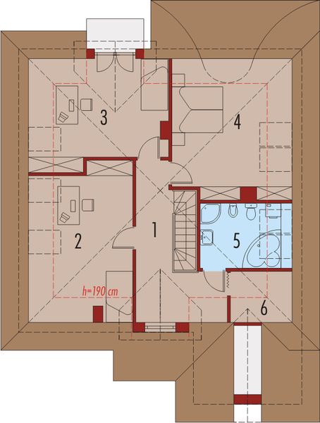 Poddasze projektu Milo G1