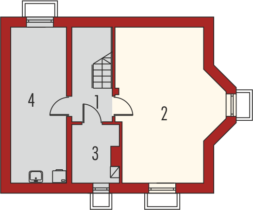 Piwnica projektu Megi G1 (z piwnicą)
