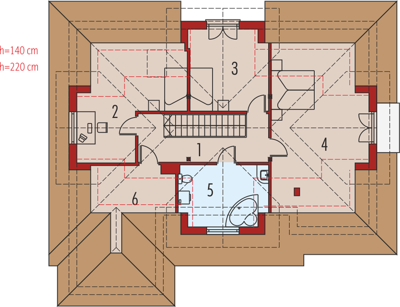 Poddasze projektu Marysia G1