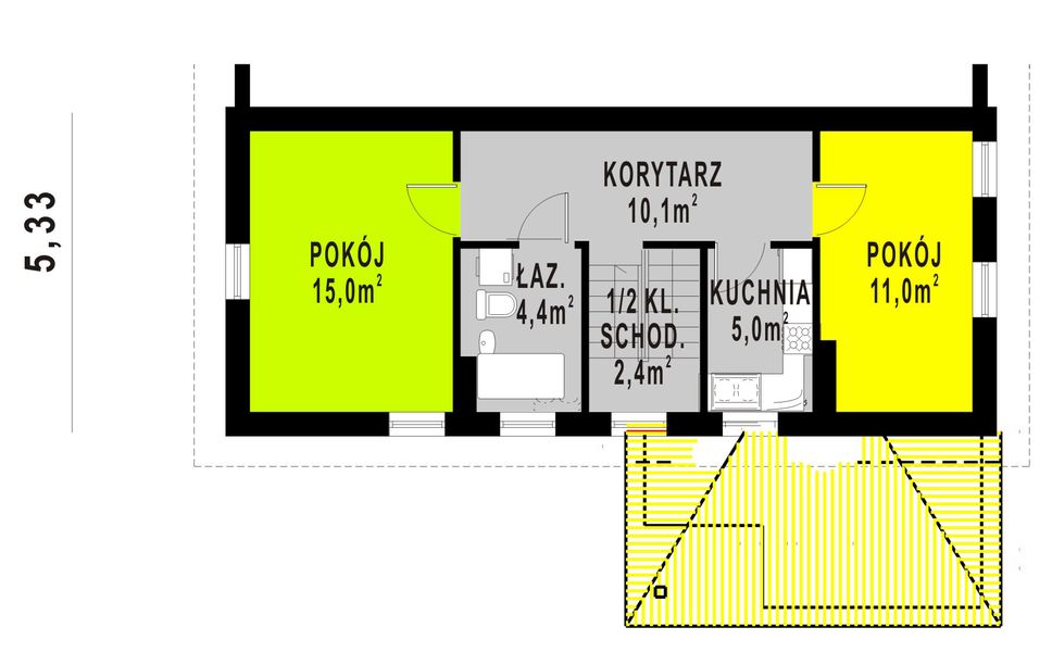 Poddasze projektu BR-080a
