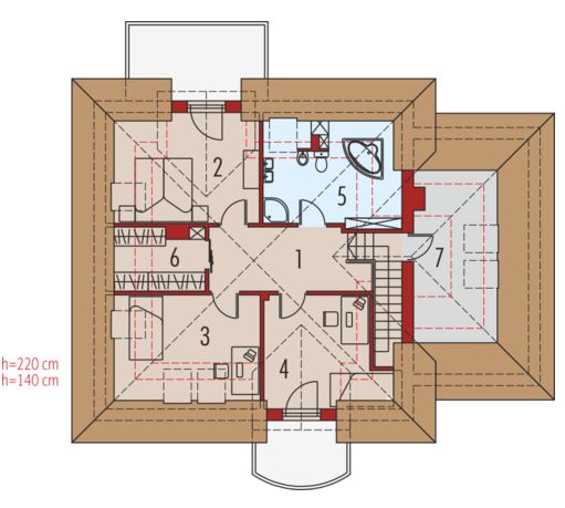 Poddasze projektu Dana G1