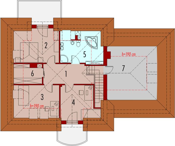 Poddasze projektu Dana G2