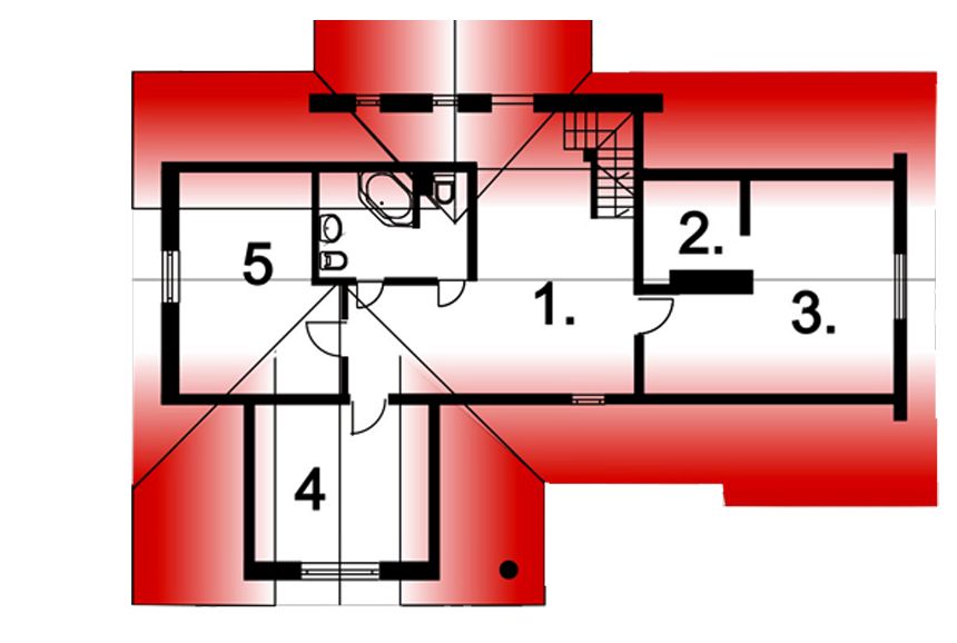 Poddasze projektu BR 016 dworek