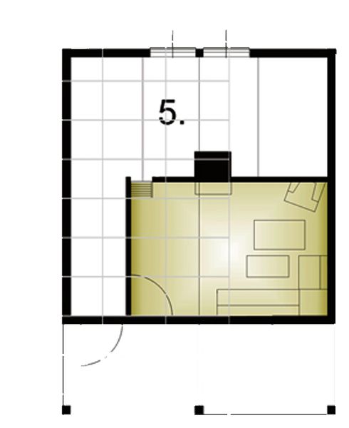 Poddasze projektu BR-001 mur pruski
